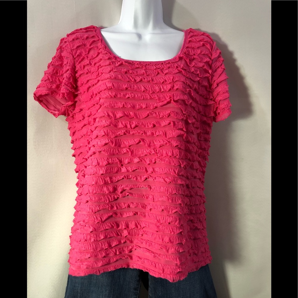 SERE NADA Ruffled T shirt  L